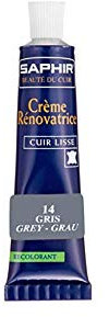 [Safir] Reno Hetze Farbe Reparaturcreme 25 ml Schuhe Tasche Kratzer verblasst Leder 9550851 Grau