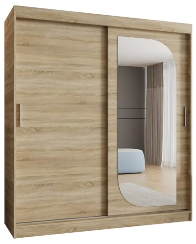 ABIKSMEBLE Armoire Porte coulissante Royal - Armoire Chambre - Dressing Chambre Adulte - Penderie Vetement Dressing - Garde Robe - Placard Chambre - 2 Portes - Closet