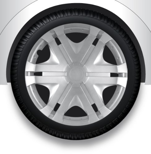 ZentimeX Z732484 Radkappen Radzierblenden universal 13 Zoll Silver