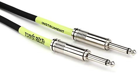 Ernie Ball Instrumentenkabel, gerade/gerade, 6,1 m, Schwarz