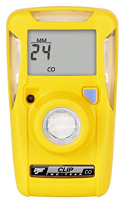 BW Technologies BWC2-M BW Clip Single Gas CO Monitor, 35/200, Yellow, Standard, 1 Count