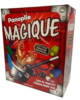 Megagic Panoplie Magique - Coffret de Tours de Magie pour Enfants dès 5 Ans | Cadeau pour Garçon et Fille 5-12 Ans | Cape de Magicien, Chapeau Double Fond