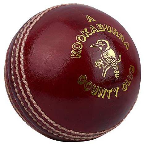 Kookaburra County Club, 4.75oz Cricket Ball, Red, Youths