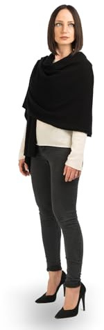 DALLE PIANE CASHMERE Stola Donna 100% Cashmere - Nero