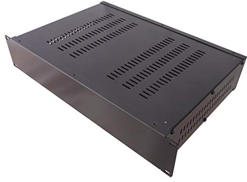 AllMetalParts 2U 19 Rack Mount Vented Top and Sides Enclosure Chassis Case [PC]