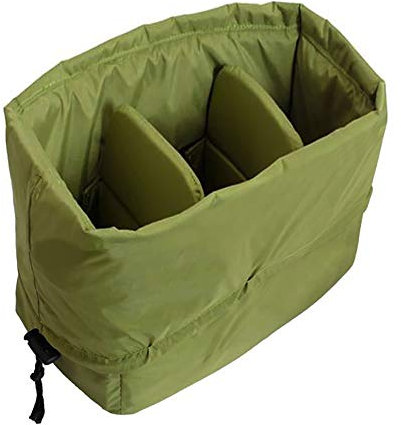 Étanche Antichoc partition rembourré Sacs pour appareils Photo Reflex DSLR Housse de Protection Insérer avec Haut poignée pour Objectif Shot DSLR Ou Flash Light, Vert, Petite, Modern