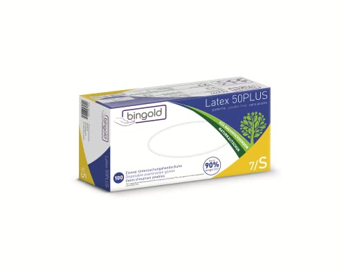 Einmalhandschuhe Latex 50PLUS natur, 100-er Box