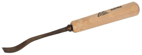 Stubai 522110 Sgorbia per Scultori con Manico, Modello 21, 10 mm