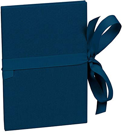 Semikolon 353232 Leporello Grande A5 15 x 21 cm - 14 Fotos 13 x 18 cm - Ziehharmonika-Fotobuch - marine blau