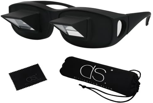 ds. distinctive style Lazy Reader Glasses Prism Glasses Lying Down Bed Horizontal Watching TV Reading Spectacles horizontal Lazy Glasses
