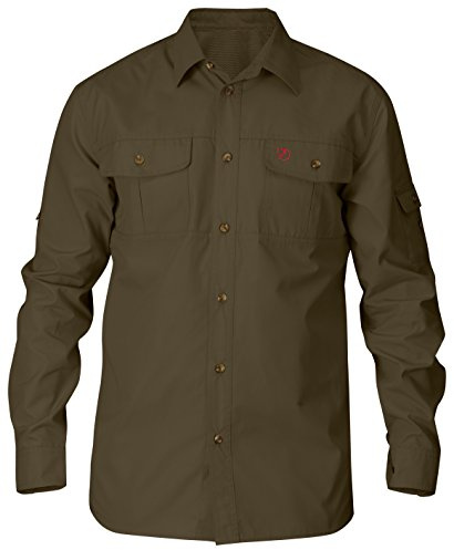 Fjällräven Singi Trekking Shirt | Aus weich vorgewaschenem G-1000®-Gewebe. Zwei Brusttaschen und eine Ärmeltasche, alle mit Patte und Knopf.