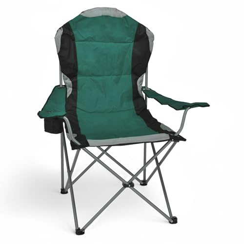 Spetebo XXL Campingstuhl Deluxe bis 150 Kg belastbar - extra breit, extra bequem, extra stabil!