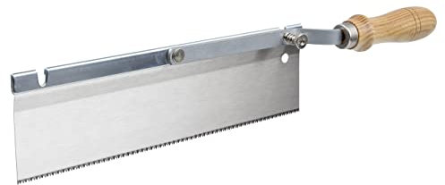 wolfcraft Sega di precisione con impugnatura angolata, 255 mm I 6925000 I Per segare in prossimità del pavimento