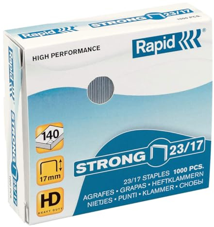 RAPID 24870300 - Caja 1000 grapas 23/17 mm Strong galvanizada