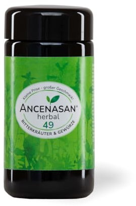 ANCENASAN herbal (40g) | 49-Bitterkräuter-Pulver | Mit natürlichen Bitterstoffen | Vegan Glutenfrei | Made in Germany