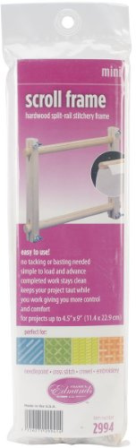 F.A. Edmunds Mini Cross Stitch Embroidery Split Rail Scroll Frame - 4X6