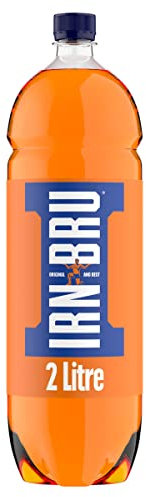IRN-BRU Regular, 2L Iconic Flavoured Refreshingly Fizzy Soft Drink - 1 x 2L Bottle