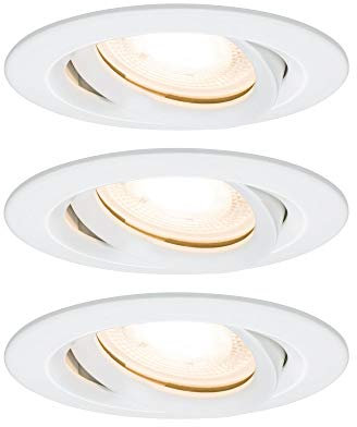 Paulmann Premium EBL Set Name IP65 schwenkbar LED 3x_W 230V GU10 51mm Weiß/Metall