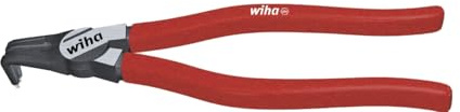 Wiha Sicherungsringzange Classic mit MagicTips® für Innenringe (Bohrungen) mit abgewinkelter Form (34695) J 21, 180 mm