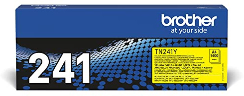 Brother Original Tonerkassette TN-241Y gelb (für Brother HL-3140CW, HL-3170CDW, HL-3150CDW, DCP-9020CDW, MFC-9140CDN, MFC-9330CDW, MFC-9340CDW)
