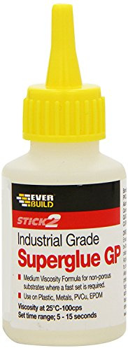 3 X Everbuild CYN50 Industrial Superglue General Purpose 50 g