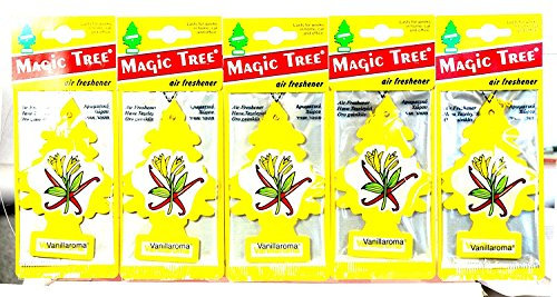 MAGIC TREE VANILLAROMA PACK OF 5 AIR FRESHENER