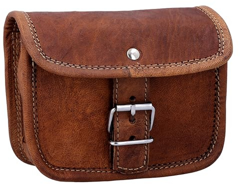 Gusti Leder Gürteltasche Ronan – Vintage Bauchtasche & Hüfttasche für Damen & Herren – Braun