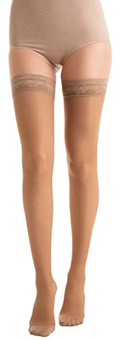 Relaxsan Basic 870 (Visone 4/XL) calze elastiche autoreggenti 140 den compressione graduata