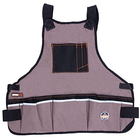 Ergodyne Arsenal 5700 Torso Length Work Tool Apron, 16-Pockets, Gray