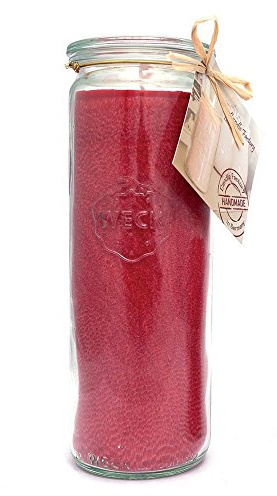 Candle Factory Big Jumbo Kerze im Weckglas Farbe: altrot