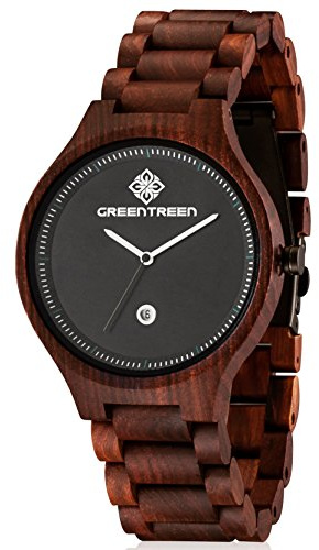 Holzuhr Herren mit Japanisches Quarzuhrwerk: Minimalistischer Naturstil Holz Armbanduhr - Herrenuhren für Alltag – Weihnachtsgeschenke Geburtstagsgeschenke für Väter Ehemänner Söhne