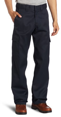 Dickies Herr Cargo arbetsbyxa avslappnad användbarhet, Mörk marinblå, 36W x 32L
