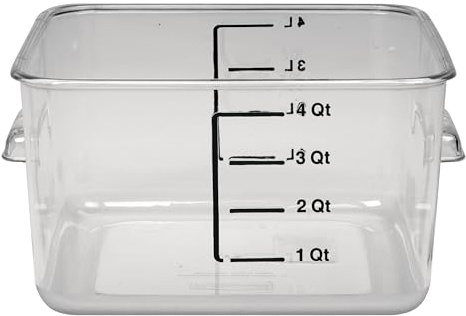 Rubbermaid Commercial Products 3.8 Litre Space Saving Container - Clear