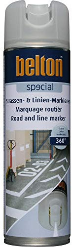 BELTON - Peinture aérosol de marquage 500ml Blanc de signalisation - Blanc