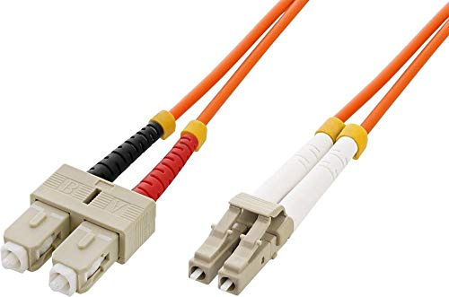 Techly ILWL D6-SCLC-150 câble de fibre optique 15 m OM1 2x SC 2x LC Orange - Câbles de fibre optique (15 m, OM1, 2x SC, 2x LC, Male connector / Male connector, Orange)