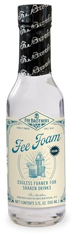 Fee Brothers Fee Foam Bitters | 0.01% ABV | 15cl | Premium Cocktail Foamer for Sours and Other Classic Egg-White Drinks | Non-Alcoholic, Vegan Friendly Foaming Substitute