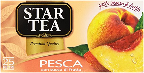 Star Tea Tè Con Succo Di Frutta, Confezione Da 25 Filtri, Pesca, 42.5 Grammo