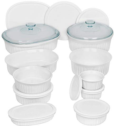 CorningWare 20 Piece French Server Set, White