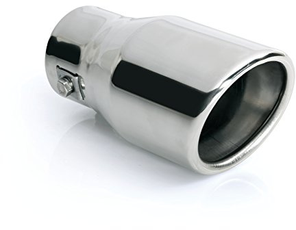 Lampa 40869 Embout d'échappement en acier inoxydable TS-38, 35-42 mm, 2 ports, bride, CE, argent