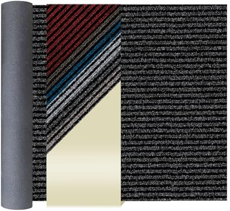 Primaflor Schmutzfangläufer Magnum | 200x100 cm | Anthrazit | Meterware | 10,5 mm Höhe, Sauberlauf-Meterware mit Gel-Rücken, Zuschneidbare und robuster Schmutzfangmatte für Flur und Eingang