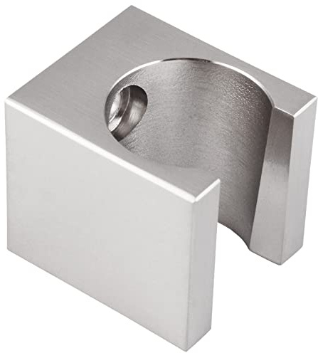 Angle Simple Shower Head Holder, Brass Shower Wand Bracket, Handheld Sprayer Holder Wall Mount, Brushed Nickel