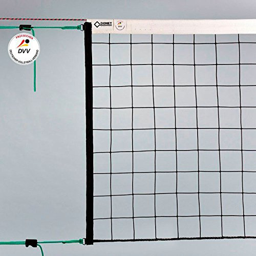 Volleyball Turniernetz DVV, ca. 3 mm ø, schwarz, mit Kevlarseil