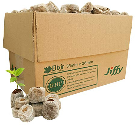 Elixir Gardens ® Jiffy 7C Peat Free Coir Plug Propagation Pellets 35mm x 38mm x 1155