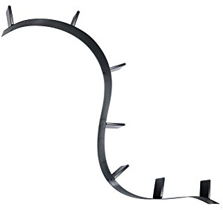 Kartell Bookworm Mensola da Parete, 7 Reggilibri, PVC, Nero