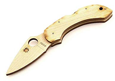 Spyderco,WDKIT1,Taschenmesser AA8Wooden KitC28 Dragonfly, Braun,M