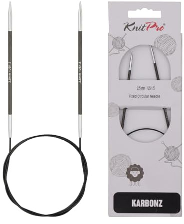 KnitPro Karbonz Rundstricknadel 16 (40cm) | 2,5mm