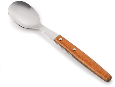 Arcos Coltelleria da Tavola - Cucchiaio Tavola - Acciaio Inossidabile 18/10 e 205 mm - Manico Legno Compresso Colore Marrone