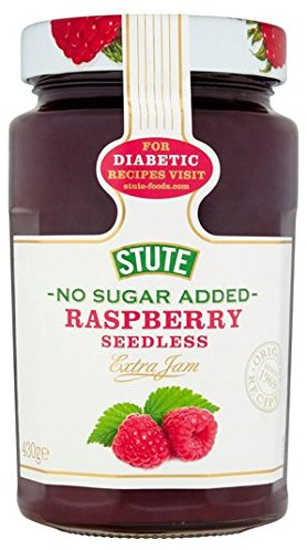 Stute Diabetic Boîte de conservation sans graines de sucre Framboise 430 g