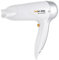 HotelPro 1600w Hotel B&B Hair Dryer - 3 Heat Settings - 2 Speed Settings - Concentrator Nozzle - Hang Up Loop - Safety Cut-Off - White - H1313WH