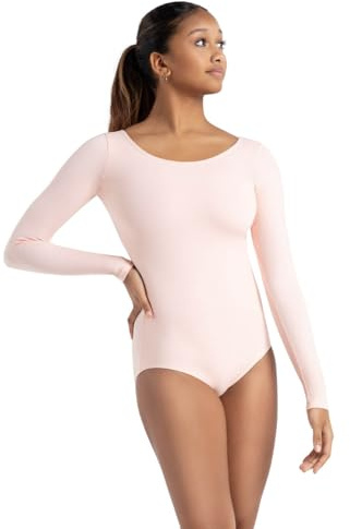 Capezio Women's Long Sleeve Leotard,Ballet Pink,Large